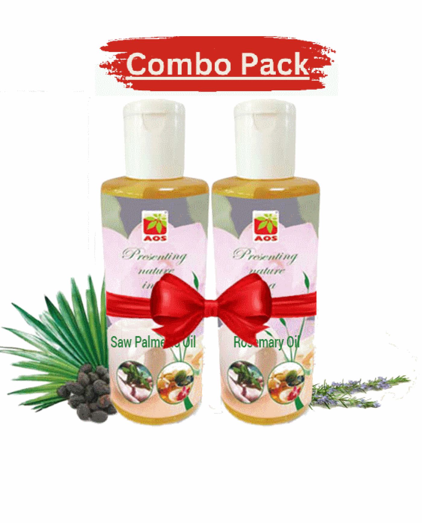 Combo Pack Saw Palmetto Oil and Rosemary Oil