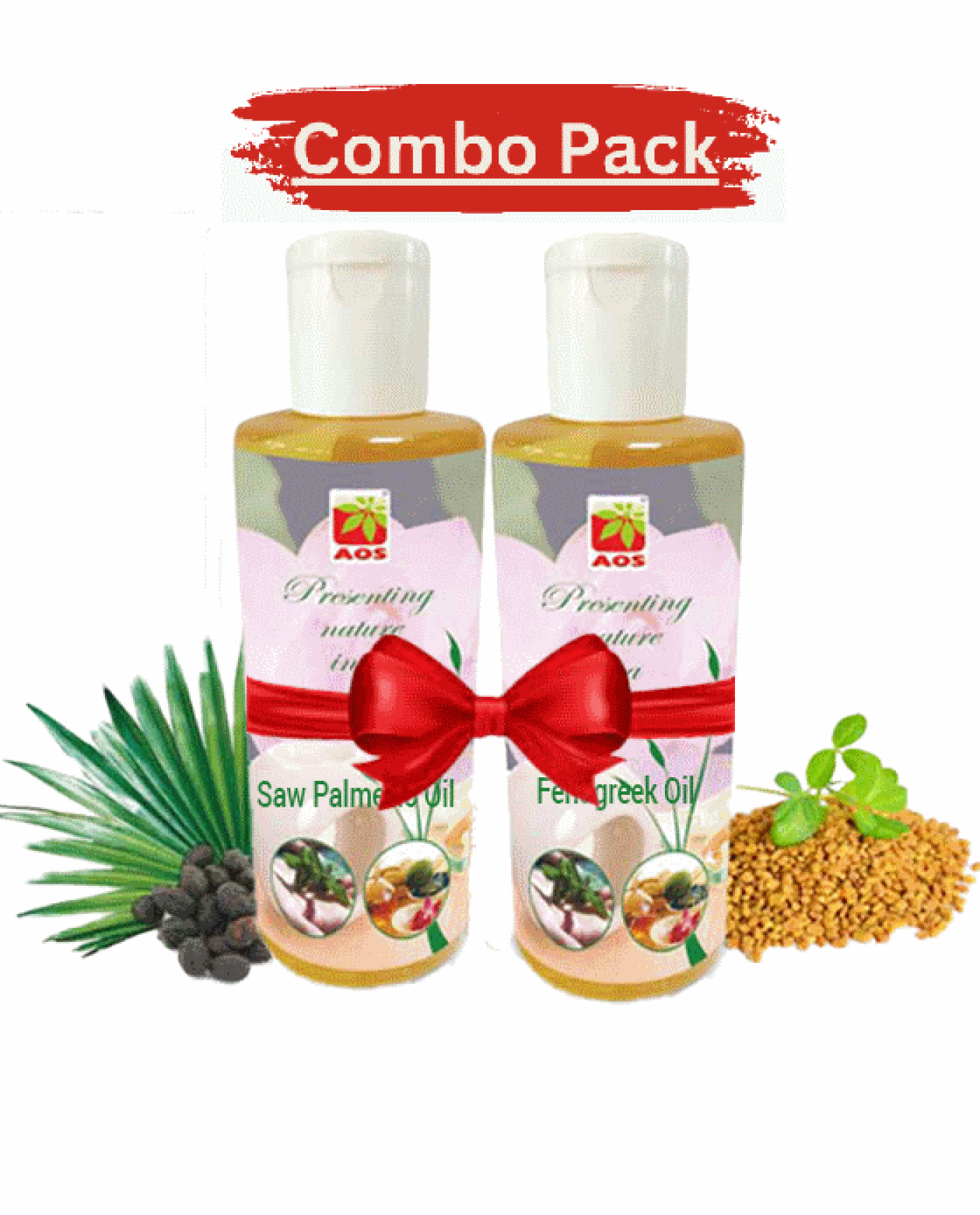 Combo Pack Saw Palmetto Oil and Fenugreek Oil