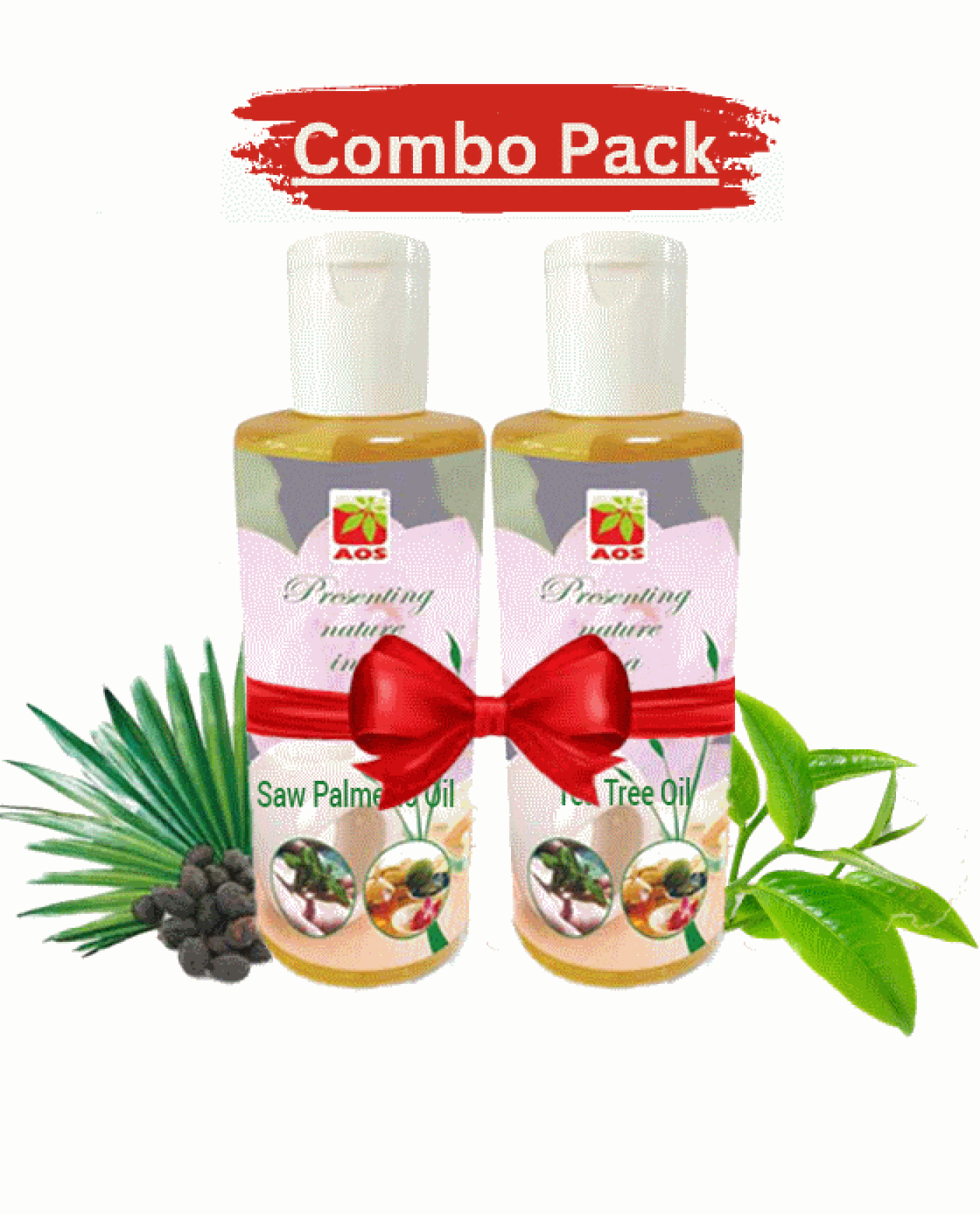 Combo Pack Saw Palmetto Oil and Tea Tree Oil